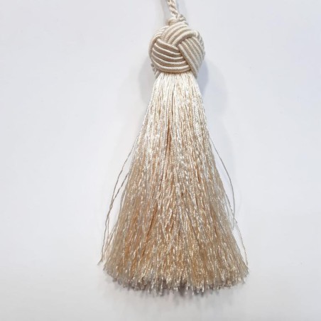 Borla llave decorativa beige