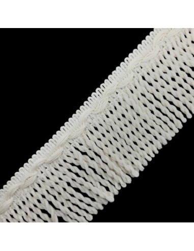 Fleco rapacejo algodón de 6 cms crudo