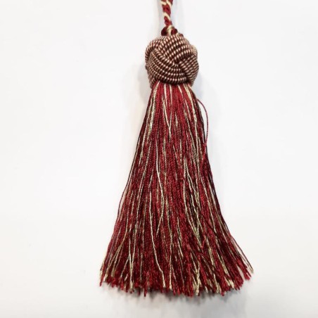 Borla llave decorativa burdeos