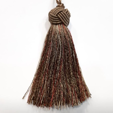 Borla llave decorativa marrón