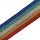 Elástico rayas metalizadas multicolor 5,5 cms