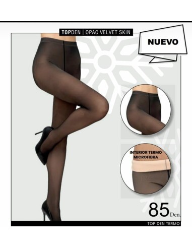 Medias Panty doble capa 85 DEN opaco