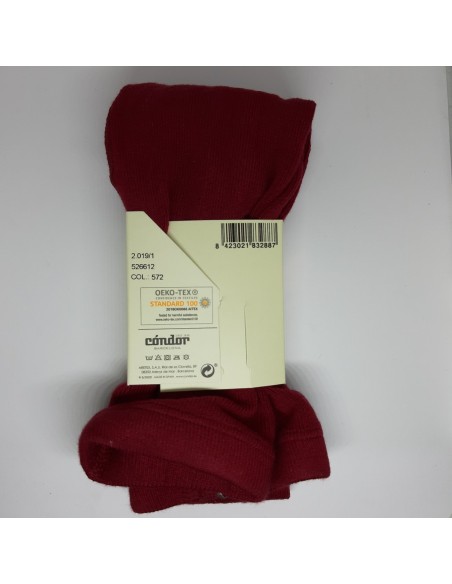 Leotardos Cóndor liso Burdeos 572