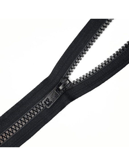 Cremallera por metros inyectada malla 10 mm negra
