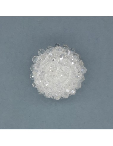 Botón fantasía piedras cristal