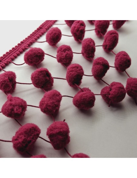 Fleco madroño picos 11 cm Fucsia