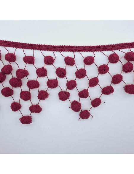 Fleco madroño picos 11 cm Fucsia