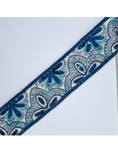 Galón decorativo con abalorios y lentejuelas de 4,5cms