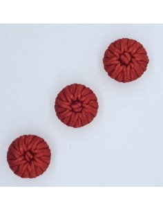 Botón pasamanería rojo