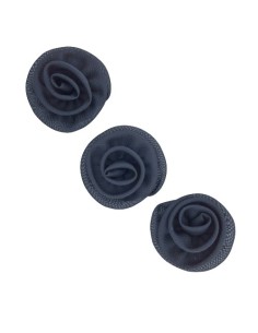 Flor de organza negra 4 cms