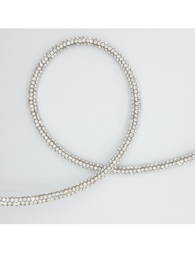Cordón strass 3 mm plata
