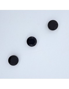 Botón cristal negro