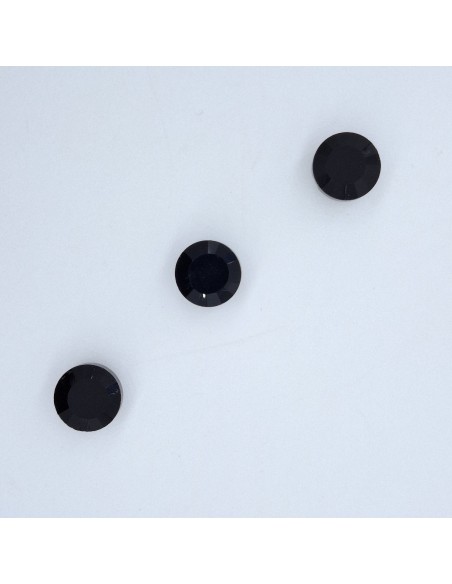 Botón cristal negro