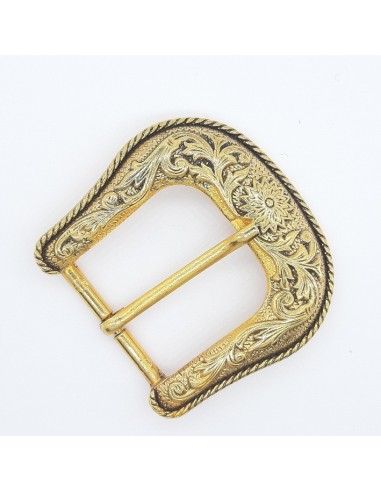 Hebilla dorada metálica 4 cm | Mercería Alfambra