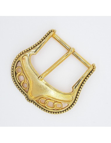 Hebilla dorada metálica 4 cm | Mercería Alfambra