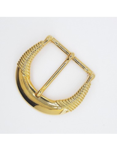 Hebilla dorada metálica 4 cms | Mercería Alfambra