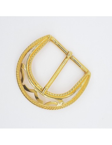 Hebilla dorada metálica 4 cms | Mercería Alfambra