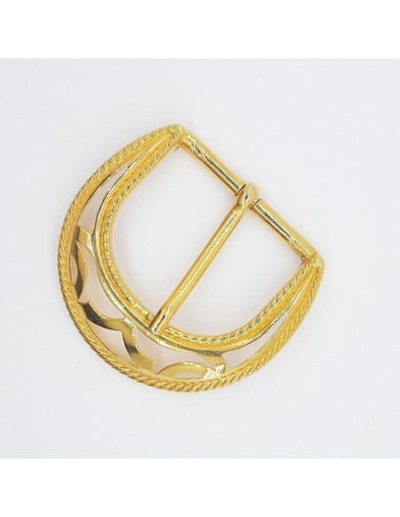 Hebilla dorada metálica 4 cm | Mercería Alfambra