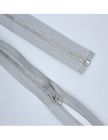 Cremallera metalizada separador oro y plata | Mercería Alfambra