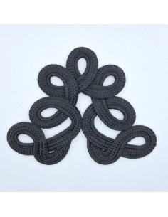 Aplicación pasamanería negro | Mercería Alfambra