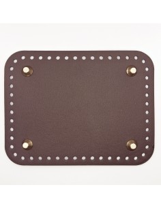 Base bolso rectangular marrón para coser | Mercería Alfambra
