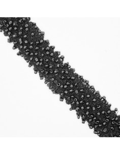 Galón Pasamanería Rocalla negro 2 cm | Mercería Alfambra