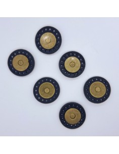 Broche Cierre imán con piel  | Mercería Alfambra