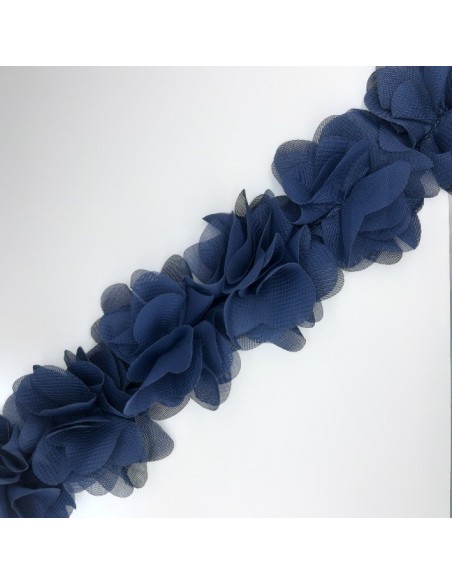 Tira flores organdí | Mercería Alfambra