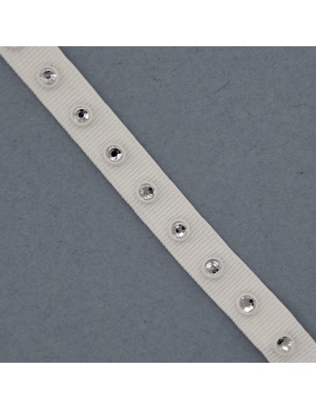 Galón Strass Elástico 10 mm | Mercería Alfambra