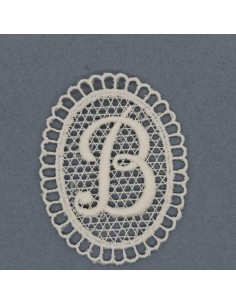 Letra Medallón Guipur | Mercería Alfambra