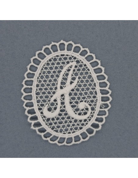 Letra Medallón Guipur | Mercería Alfambra