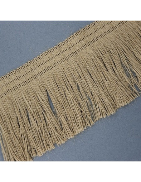 Fleco yute color natural de 10 cms | Mercería Alfambra