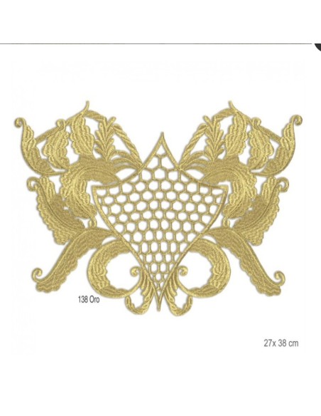 Aplicación dorada metalizada termoadhesiva   | Mercería Alfambra