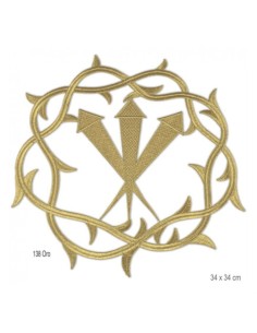 Aplique dorado metalizado termoadhesivo   | Mercería Alfambra