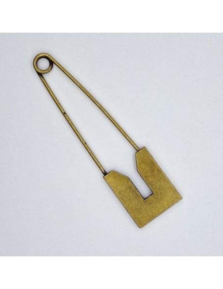 Imperdible decorativo Oro Viejo 8 cm | Mercería Alfambra