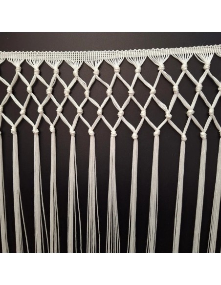 Flecos nudos enrejado Verde Mar | Mercería Alfambra