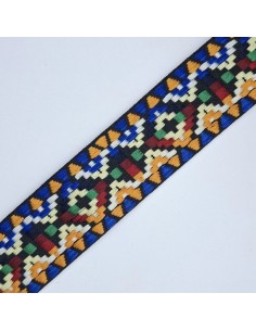 Tapacosturas étnico 4 cm multicolor.