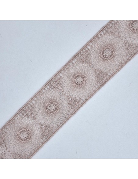 Guipur entredos 3 cm Rosa Palo