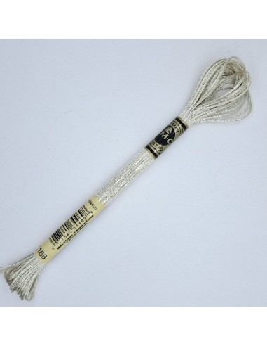 Hilo Mouline metalizado plata DMC color E168