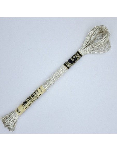 Hilo Mouline metalizado plata DMC color E168