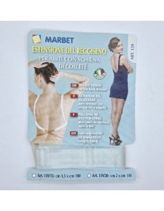 Extensión del sujetador silicona 2 corchetes de 2cm x 100 cm. 2