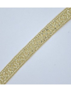 Galón metalizado dorado 50mm. 2