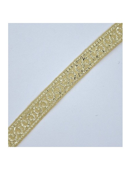 Galón dorado metalizado 15mm.