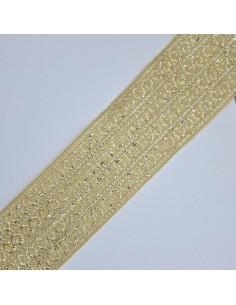 Galón metalizado dorado 50mm.