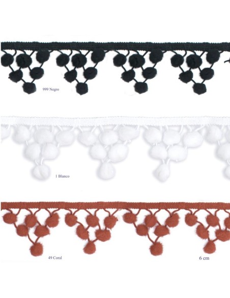 Madroño picos 5,5 cm decorativo | Mercería Alfambra