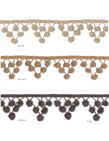 Madroño picos 5,5 cm decorativo | Mercería Alfambra