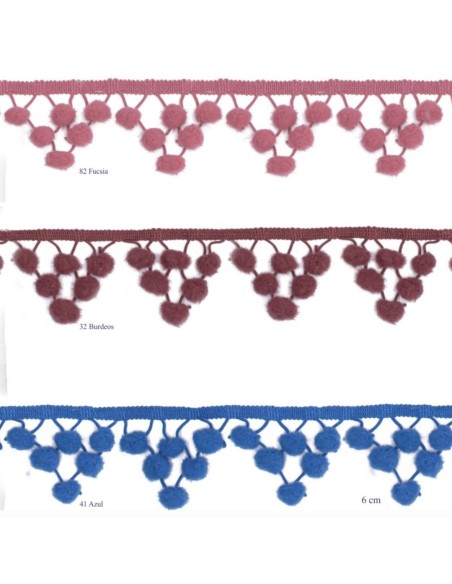 Madroño picos 5,5 cm decorativo | Mercería Alfambra