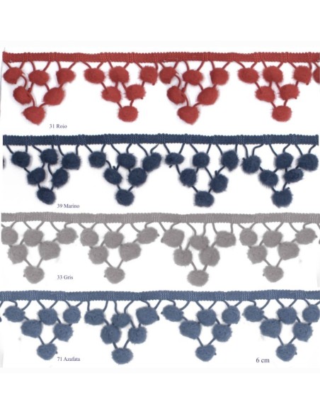 Madroño picos 5,5 cm decorativo | Mercería Alfambra