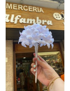 Pomo flores tela biznaga redonda. 2