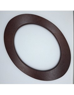 Asa madera ovalada marrón.